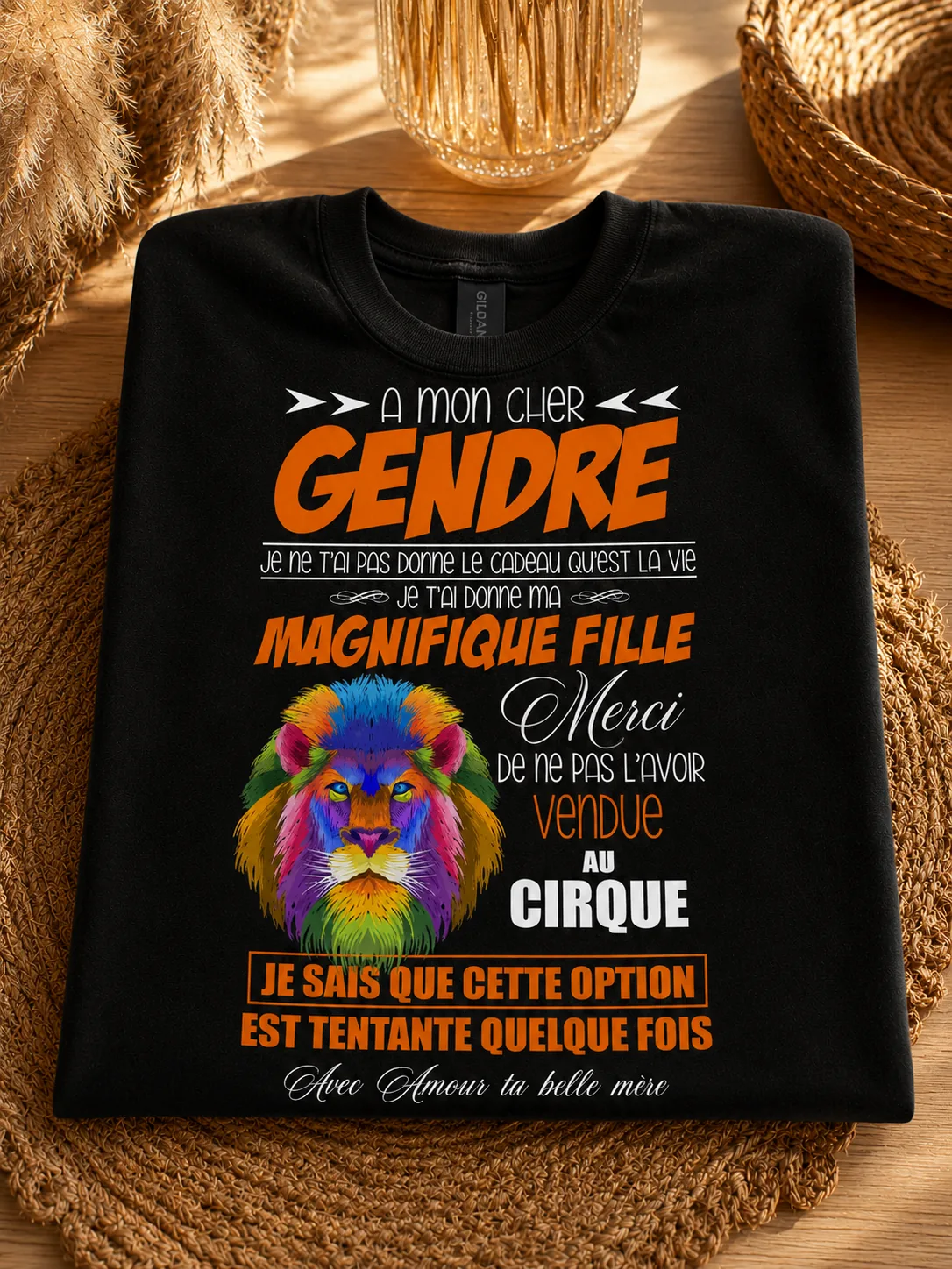 👕 T-shirt « Belle-mère » 🦁