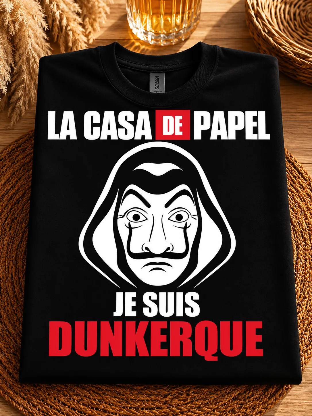 👕 T-shirt « La Casa de Papel – Dunkerque » 🟥