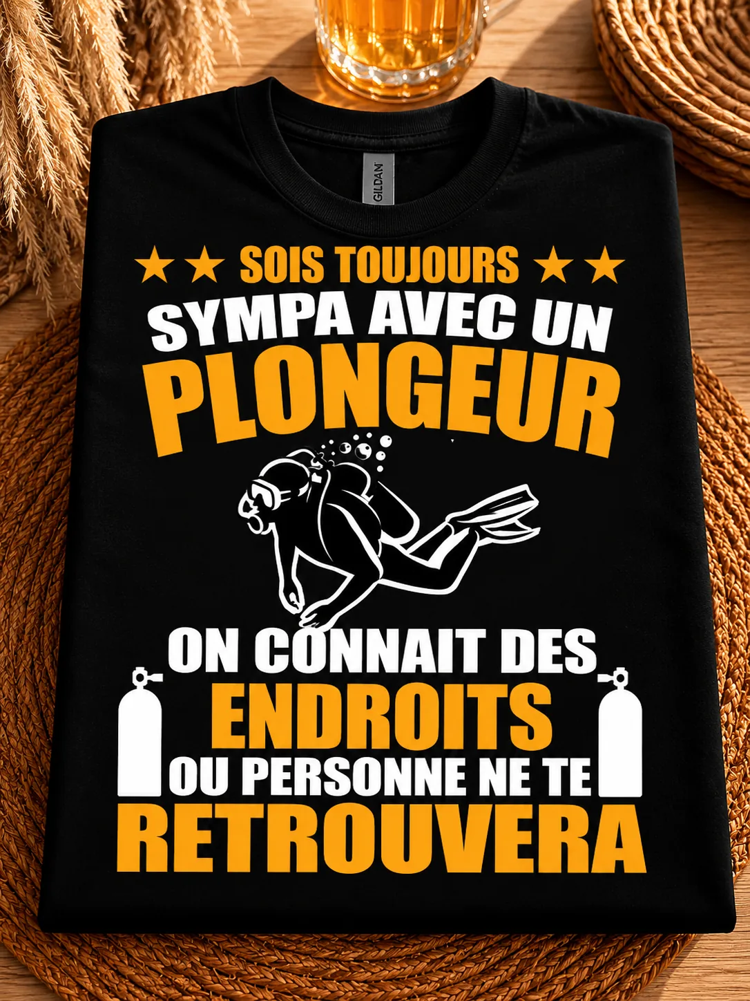 👕 T-shirt « Plongeur » 🤿