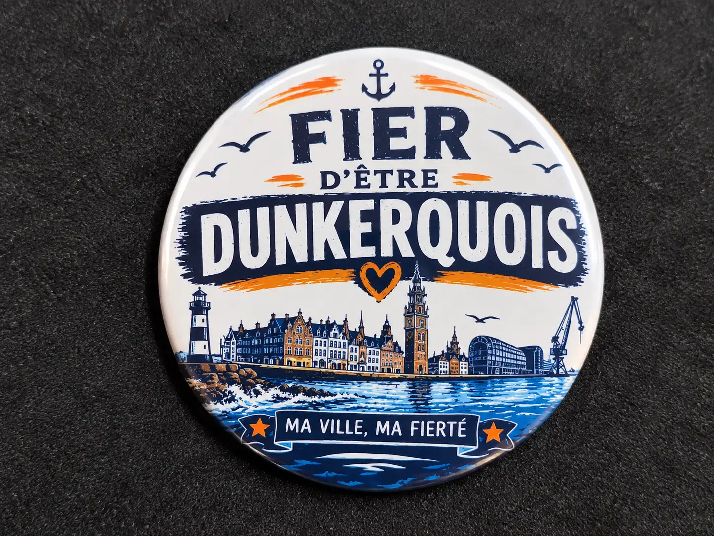 Badge fier d'être dunkerquois