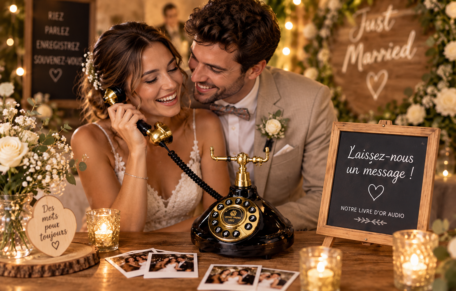 Livre d'or audio pour mariage